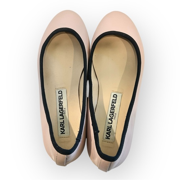 Karl Lagerfeld Baby Pink Ballet Flat - Picture 8 of 8